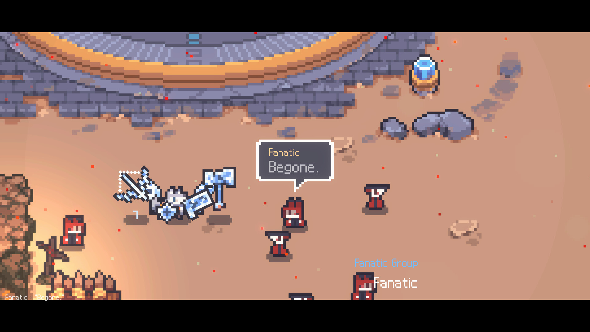 Sephiria story scene: Fanatics say Begone